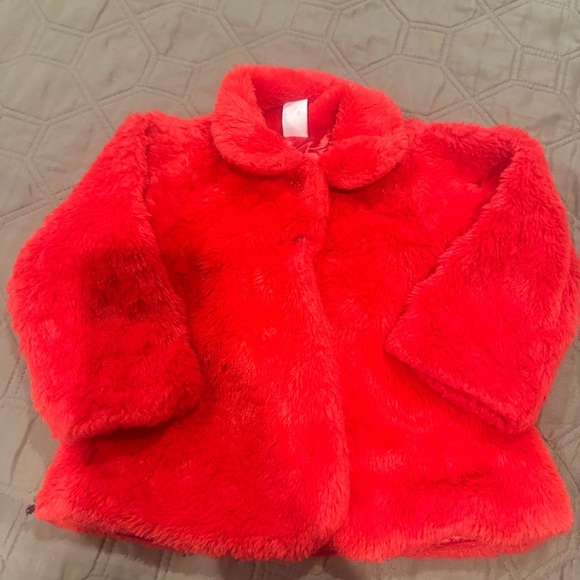 Baby Essentials Red Jacket & Christmas Dress Set with Bow Baby Girl 12 months - Picture 8 of 13